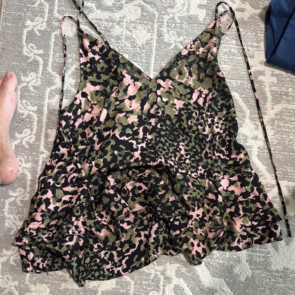 Camouflage Print Women's Top